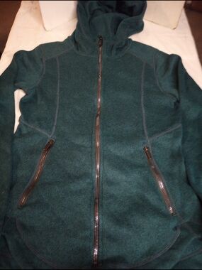 Eddie Bauer Women's Teal Hooded Zip Jacket Size Small